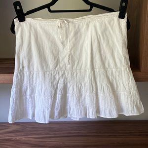 A& F White Skirt